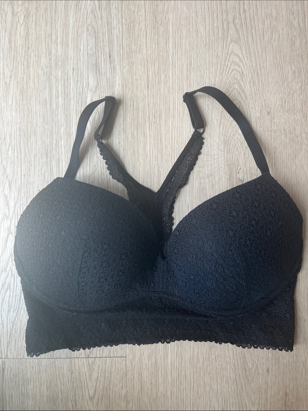 Victoria's Secret Black Lace Racerback Bralette